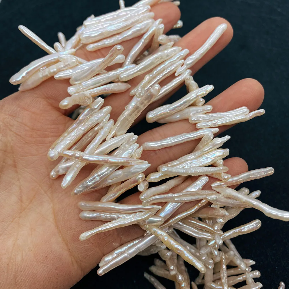 Совершенно новый натуральный пресноводный жемчуг необычная длинная