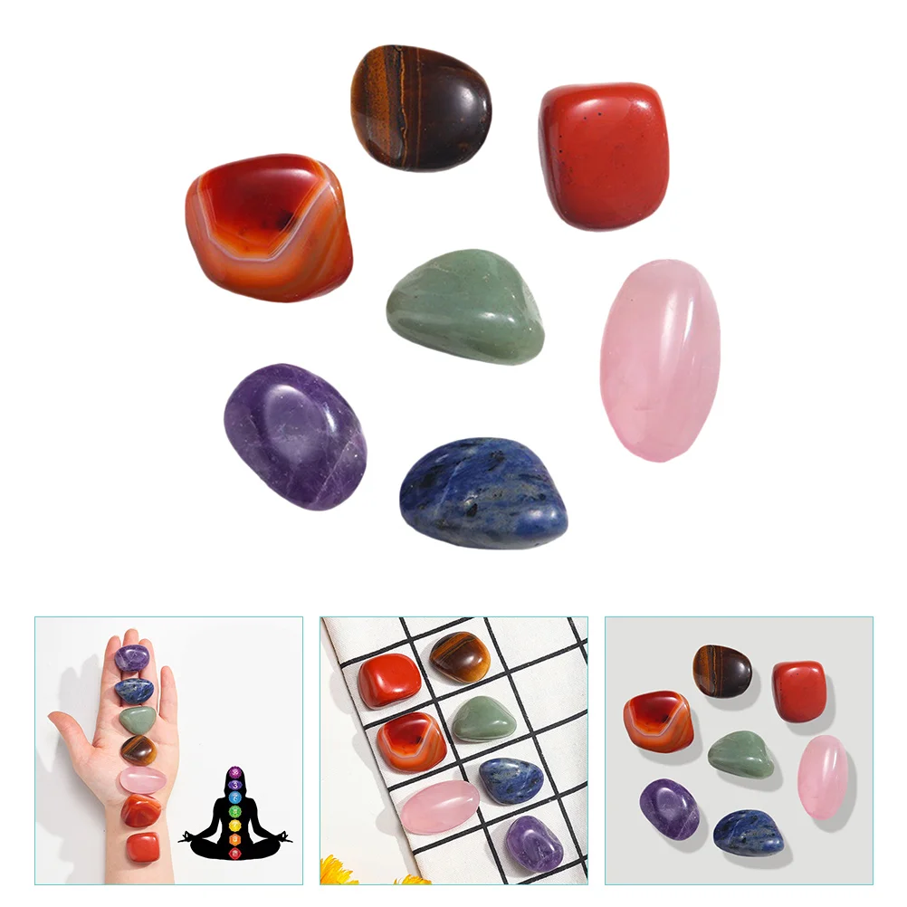 

Stones Crystal Meditation Chakra Gemstone Yoga Natural Shaped Heart Crushed Tumble Carved Polished Tumbled Worry Pocket Color