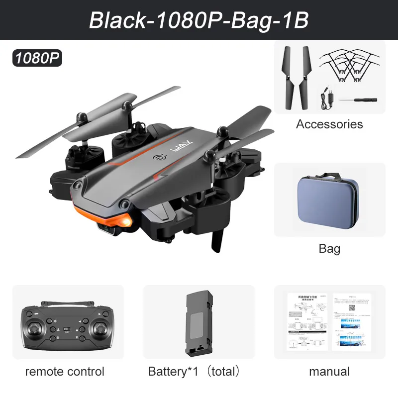 2022 New KY603 Mini Drone 4K HD Camera Three-way Infrared Obstacle Avoidance Altitude Hold Mode Foldable RC Quadcopter Toy Gifts