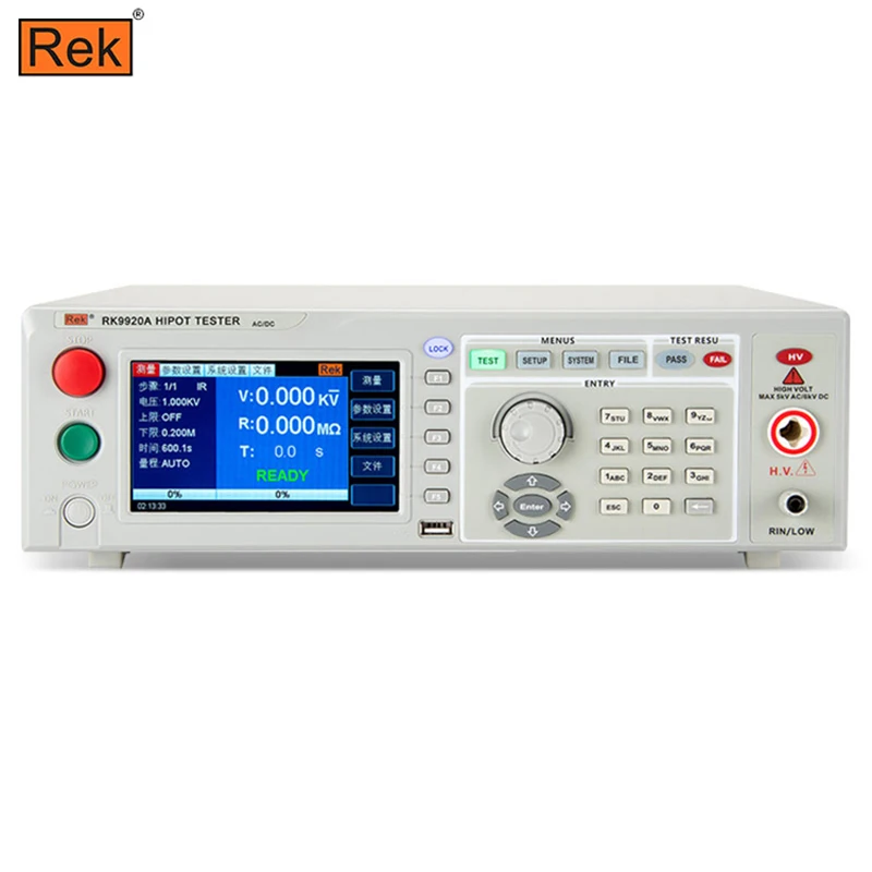 REK RK9920A программируемый тестер выдерживаемого напряжения