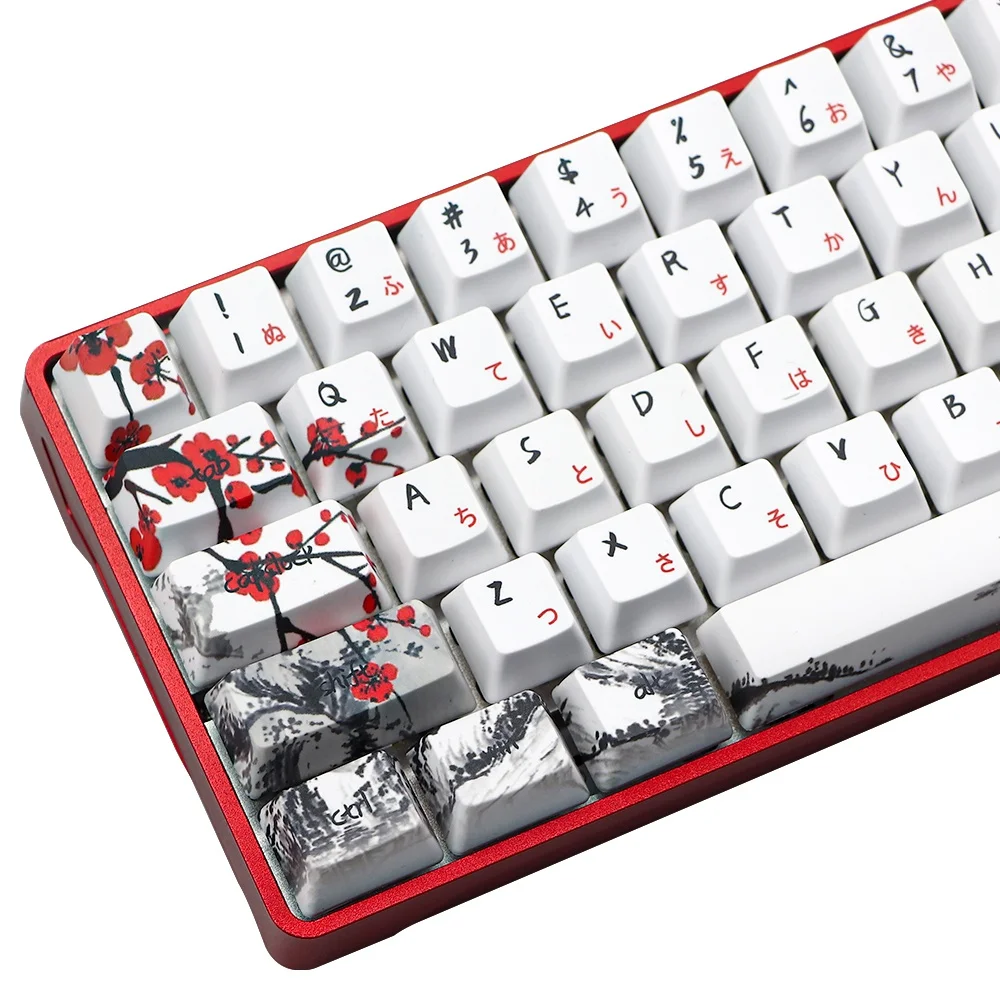 Novelty Allover Dye Subbed 71 Key Profile Keycap for GH60 RK61 ALT61 GK61 GK64 Dz60 Keycaps JP