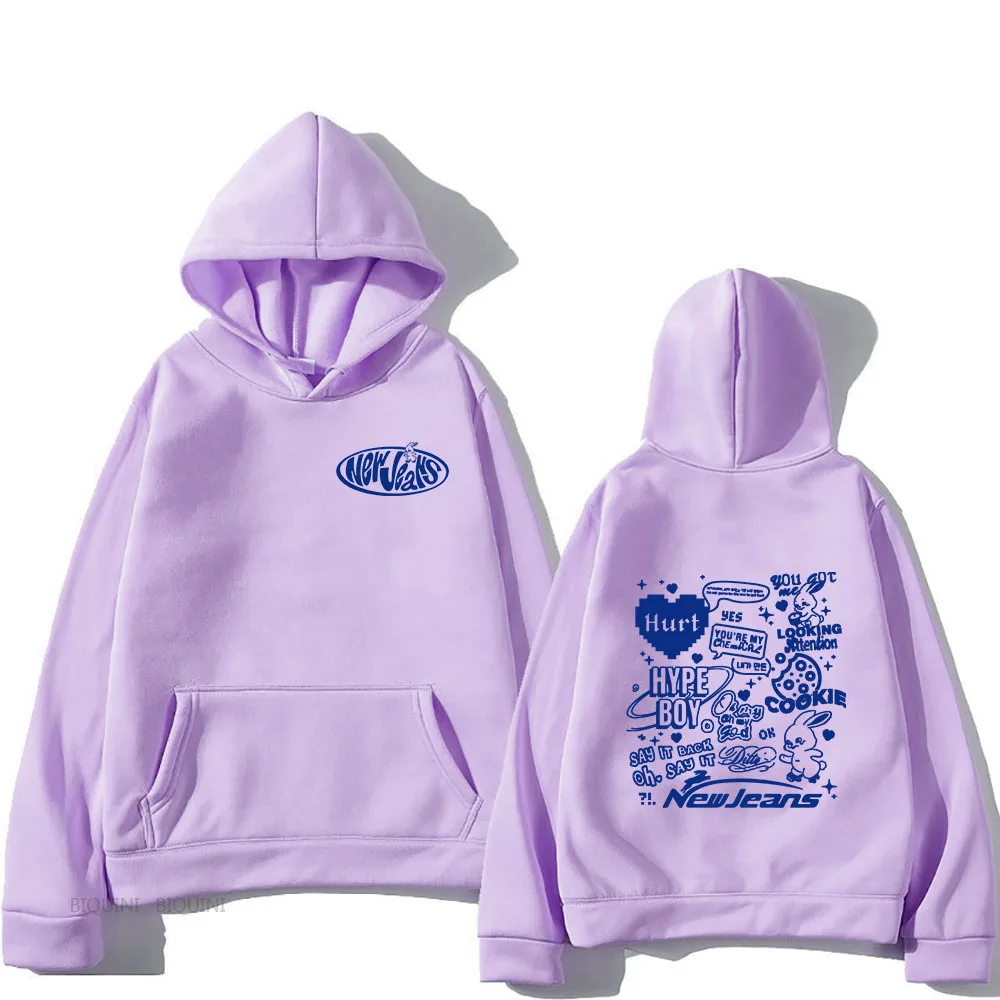 

New Jjeans Hoodies Manga Graphic Printing Mens Sweatshirts Casual Loose and Comfortable Streetwear Male Gothic Hooded Pullovers