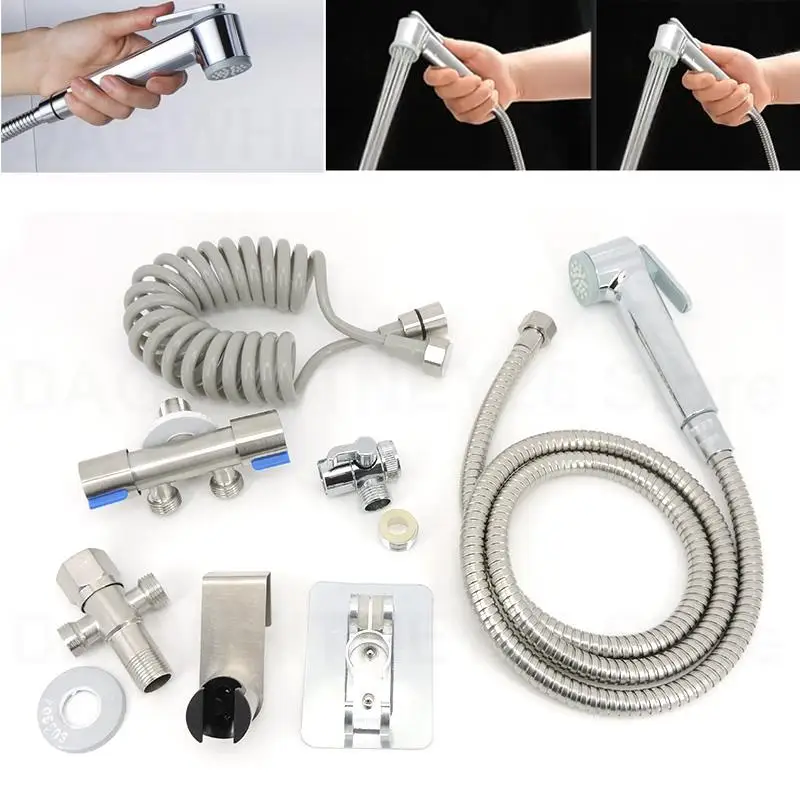 

Ручной распылитель для биде и туалета, насадка для душа, самоочищающийся смеситель из АБС-пластика, ручной смеситель для домашних животных, унитаза, ванной комнаты, мусульманский U26