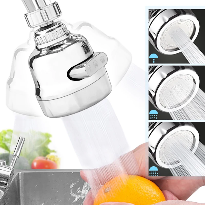 

Kitchen Faucet 3 Mode Faucet 360 Degree Rotation Filter Extension Tube Shower Water Saving Tap Universal Kitchen Accessories