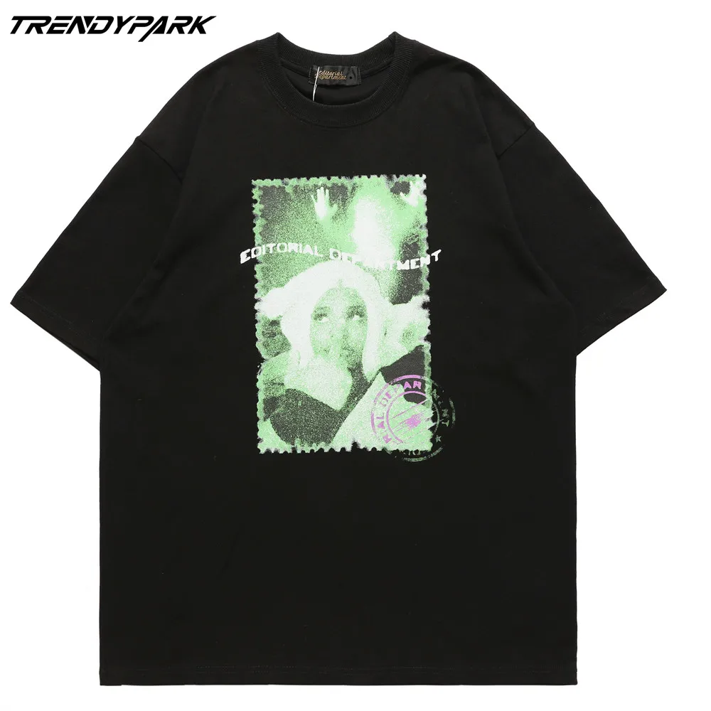 

Men's T-shirt Rapper Queen Print O-neck Cotton Men's Clothing Tops 2022 Harajuku Streetwear Casual Short Sleeve Hip Hop T Shirts