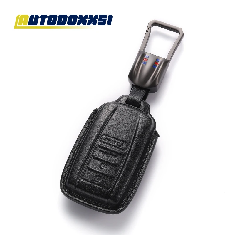 

Autodoxxsi Leather key Fob case cover Shell For Acura MDX RDX RLX ILX TLX Remote Key Holder