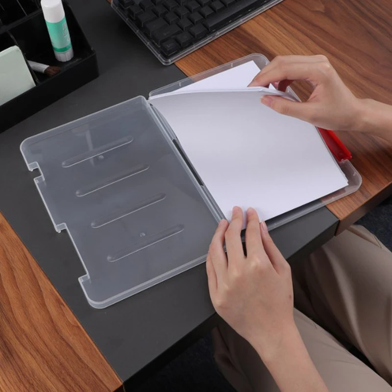Коробка для документов A4/A5 прозрачный Настольный органайзер хранение офисных и
