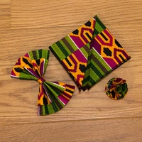 new african print bow tie and kerchief for men bohemia african cotton print fabric gifts for men african men jewelry sp077