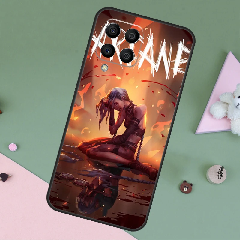 Чехол аниме Arcane Jinx для Samsung Galaxy M31s M30s M20 M13 M23 M33 M53 M12 M32 M52 M11 M51 M54 M34 M14 чехол