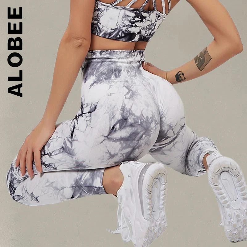 

Alobee бесшовные новые женские леггинсы с высокой талией леггинсы для фитнеса женские колготки одежда Колготки штаны для йоги женские спортив...