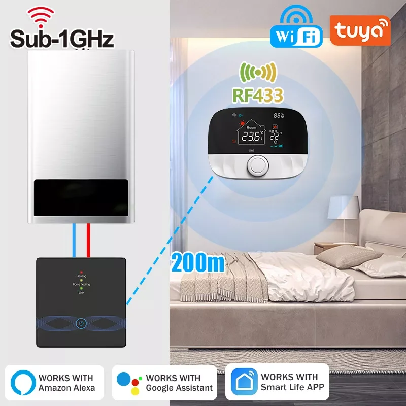 

Умный беспроводной котел с Wi-Fi, программируемый контроллер температуры