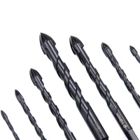 3 12mm cross hex tile drill bits for glass ceramic concrete hole opener hard alloy triangle bit tools