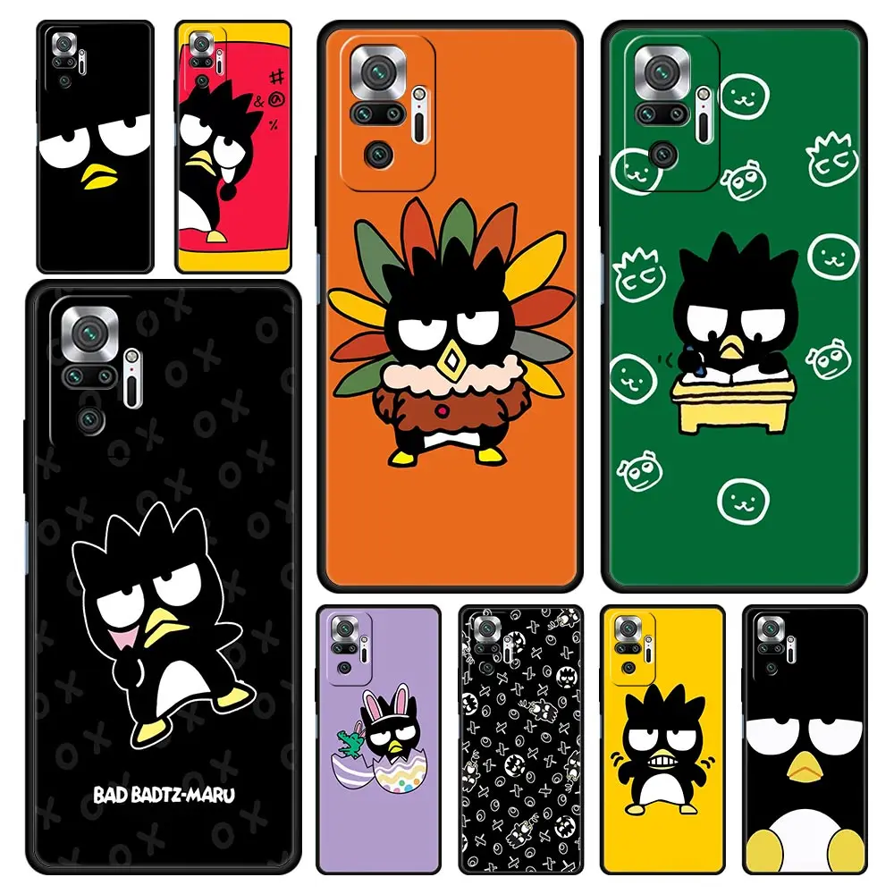 

Cartoon Crow Badtz Maru Phone Case For Xiaomi Redmi Note 11 10 8 Pro 10S 9S 9 9T 8T 9C 9A 8A 7 K40 Gaming K50 11T 5G Soft Cover