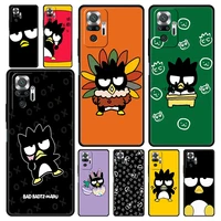 cartoon crow badtz maru phone case for xiaomi redmi note 11 10 8 pro 10s 9s 9 9t 8t 9c 9a 8a 7 k40 gaming k50 11t 5g soft cover