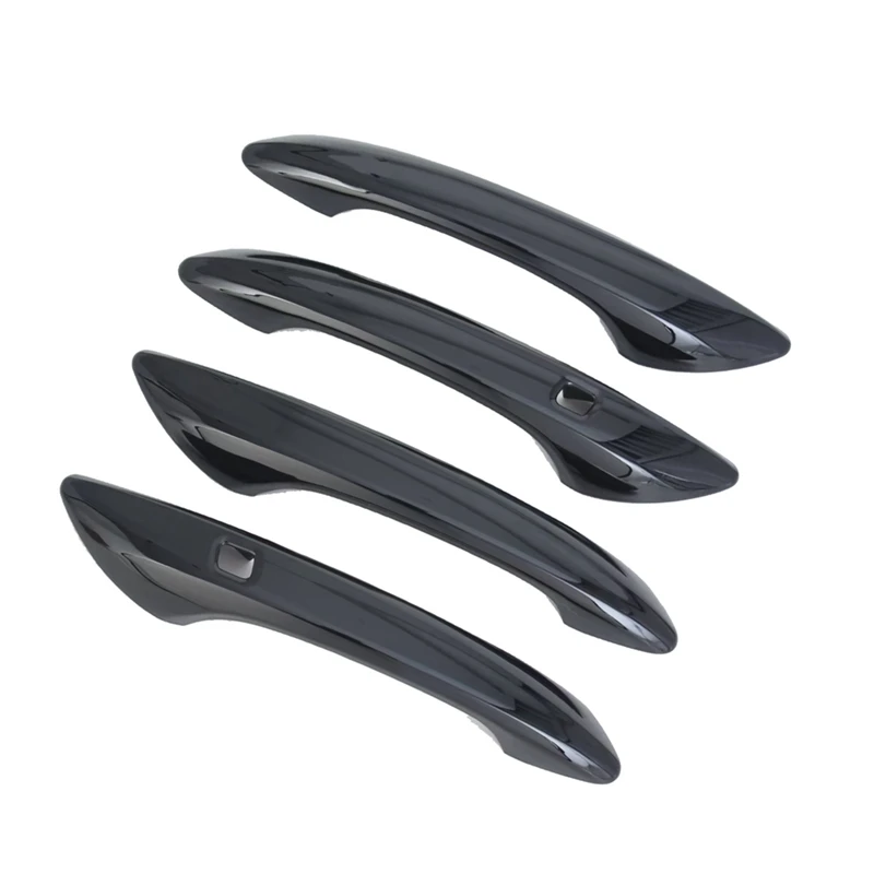 For Hyundai Sonata DN8 2024 Carbon Fiber Car Exterior Door Handle Cover Decorative Trim Accessories
