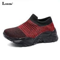 loekeah womens sneakers wear resistant height increasing walking shoes breathable chunky leisure shoes fashion casual footwear
