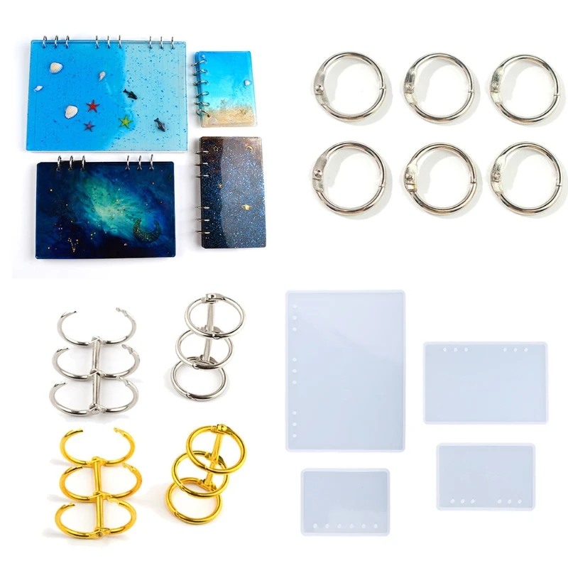 

Notebook Epoxy Resin Mold Diary Notepad Silicone Mould DIY Crafts Journal Planner Agenda Organizer Note Book Casting Tools
