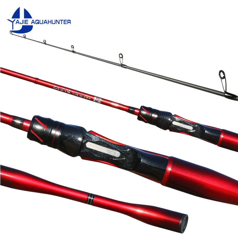 NI ZHAN Fishing Rods 1.98m 2.13m 2 Section Sea Fishing Carbon Fishing Rods Carp Fish Rod Spinning Rod Casting Peche