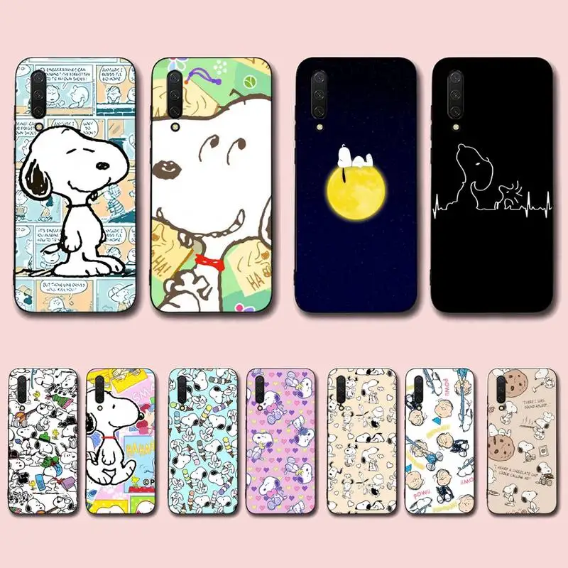

BANDAI snoopy Phone Case for Xiaomi mi 5 6 8 9 10 lite pro SE Mix 2s 3 F1 Max2 3