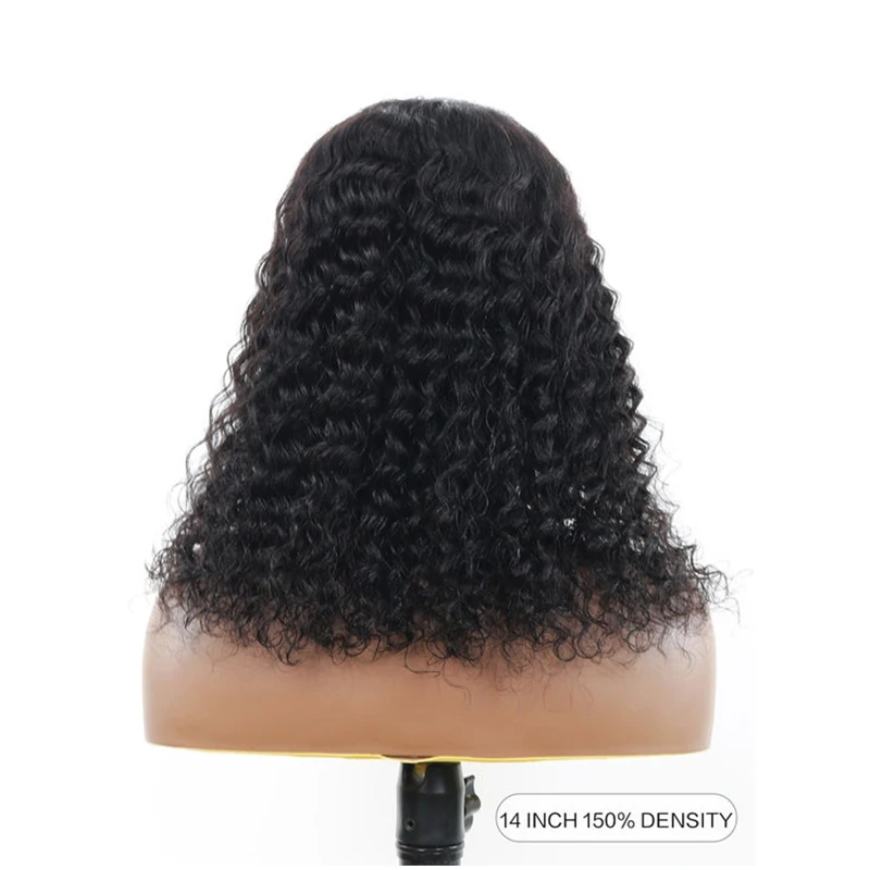 Глубокая волна 13*5*1 кружевной фронтальный парик с предварительно выщипанными