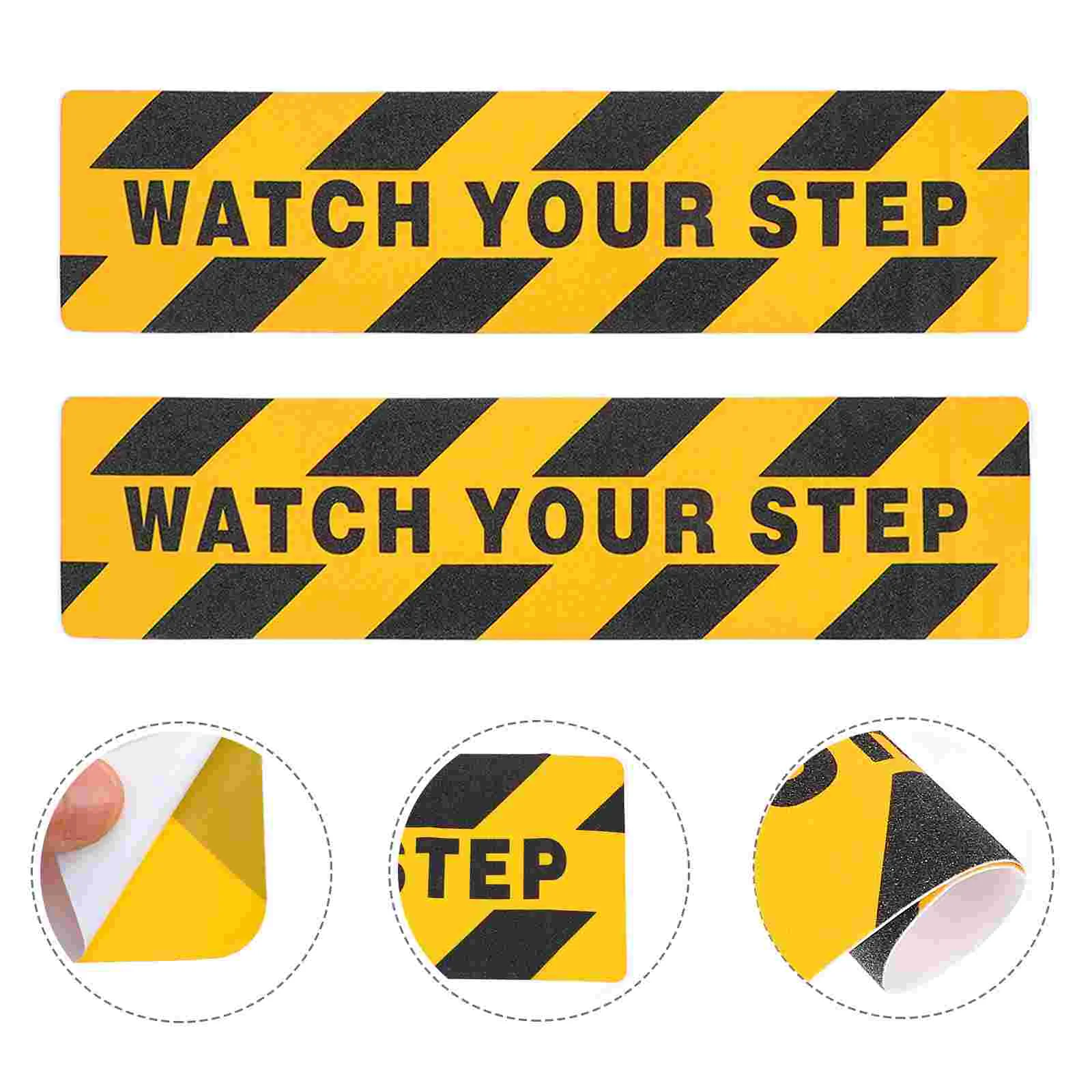 

Warning Sticker Grip Tape Stairs Wet Floor Sign Non-slip Caution Decals Adhesive Safety Slippery Strips Outdoor Steps