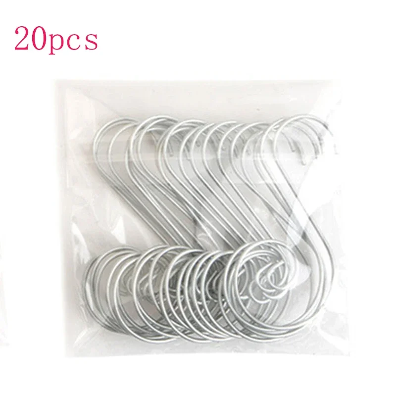 

С-образные крючки для елочных игрушек, железо, 50 мм, 20 шт.