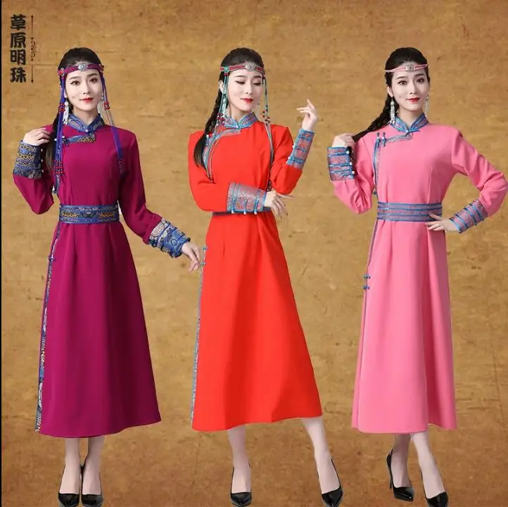 

High End Mongolian Improved Ethnic Style Dress