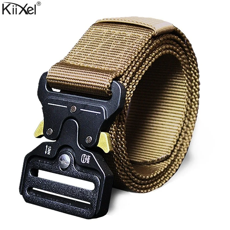 

Tactical Belt Swat Combat Military Equipment Men 1000d Nylon Metal Buckle Knock Off Belts Us Army Soldier Carry Waist Belt 4.5cm