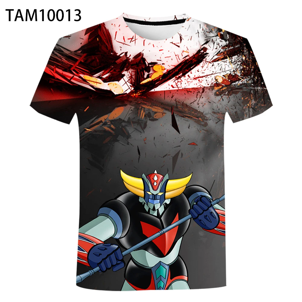 

Cartoon Anime Grendizer T-Shirt UFO Robot 3D Printing Streetwear Boys And Girls Personalized Fashion T-Shirt Children Tee Top