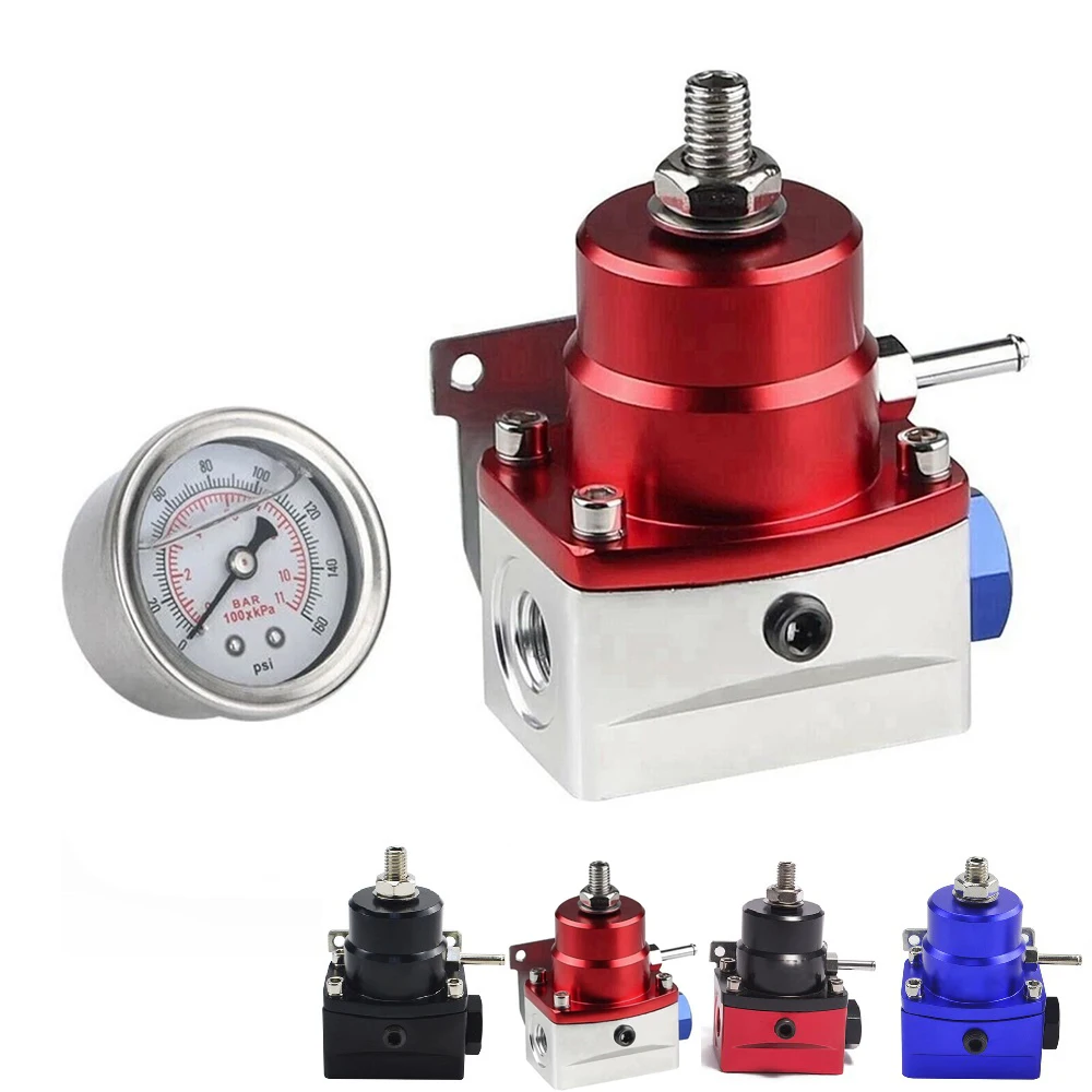 

Racing Car Universal Adjustable Fuel Pressure Regulator With Gauge For BMW E39 5-Series (2000-)