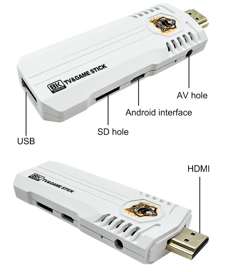 Mini K8 Pro Ретро 8K HD ТВ Видео Классическая Игровая Консоль Двойная Система Wi-Fi Android 12.1