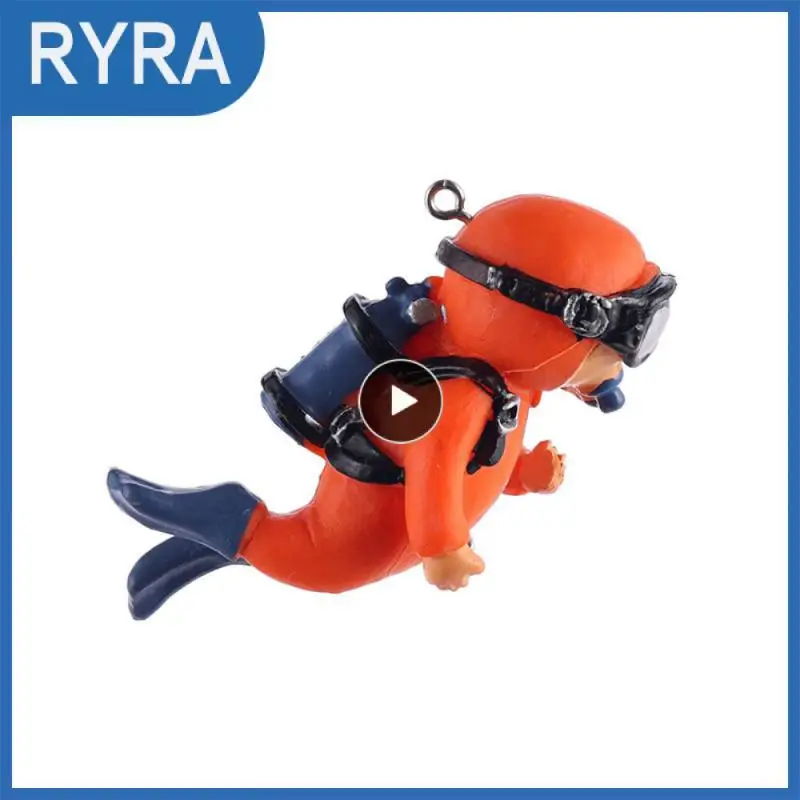 

For Fish Tank Aquarium Ornaments Lovely Simulation Diver Simulation Diver Diving Floating Landscape Decoration Home Accessories