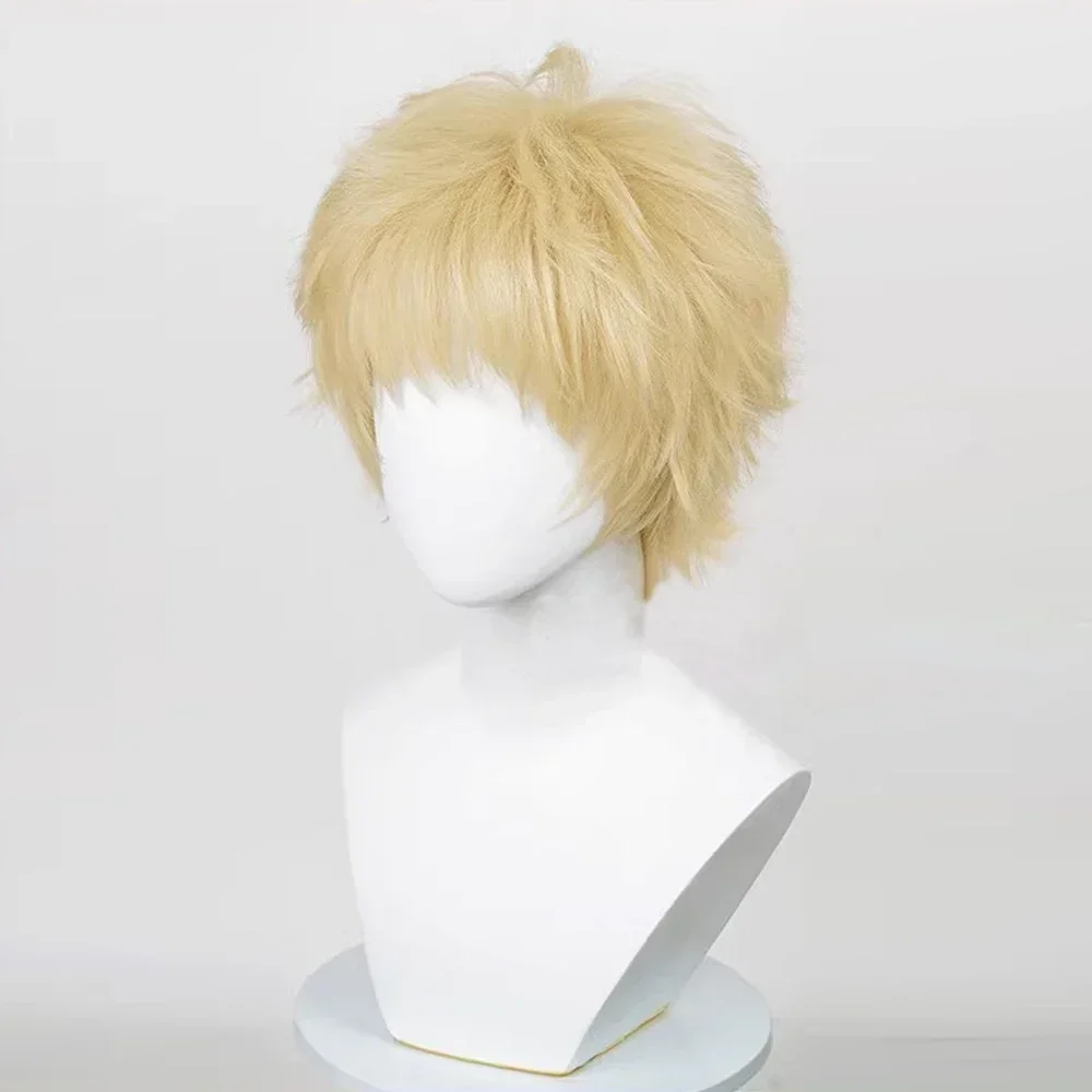 Парик для косплея Haikyuu Kei Tsukishima 30 см светильник Golden Wig парики аниме термостойкие