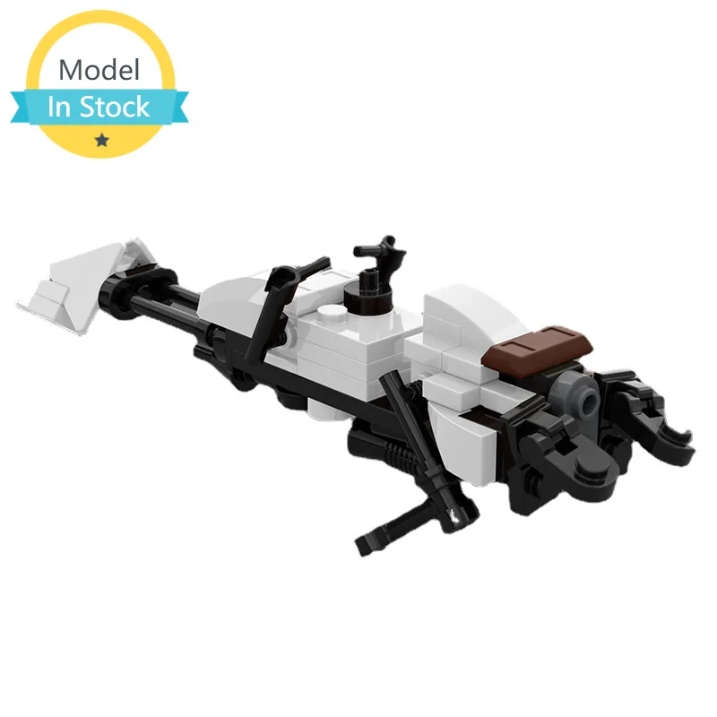 

MOC DIY Puzzle Education Speeder Bike White Bricks City Building Blocks Assembly Construction Model Toys For Girls Kids Gift