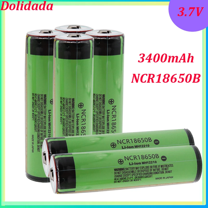 

2023 Brand New Original NCR18650B 3.7V 3400mAh Rechargeable Li-ion Battery for Flashlight Mobile Device Backup Power Battery