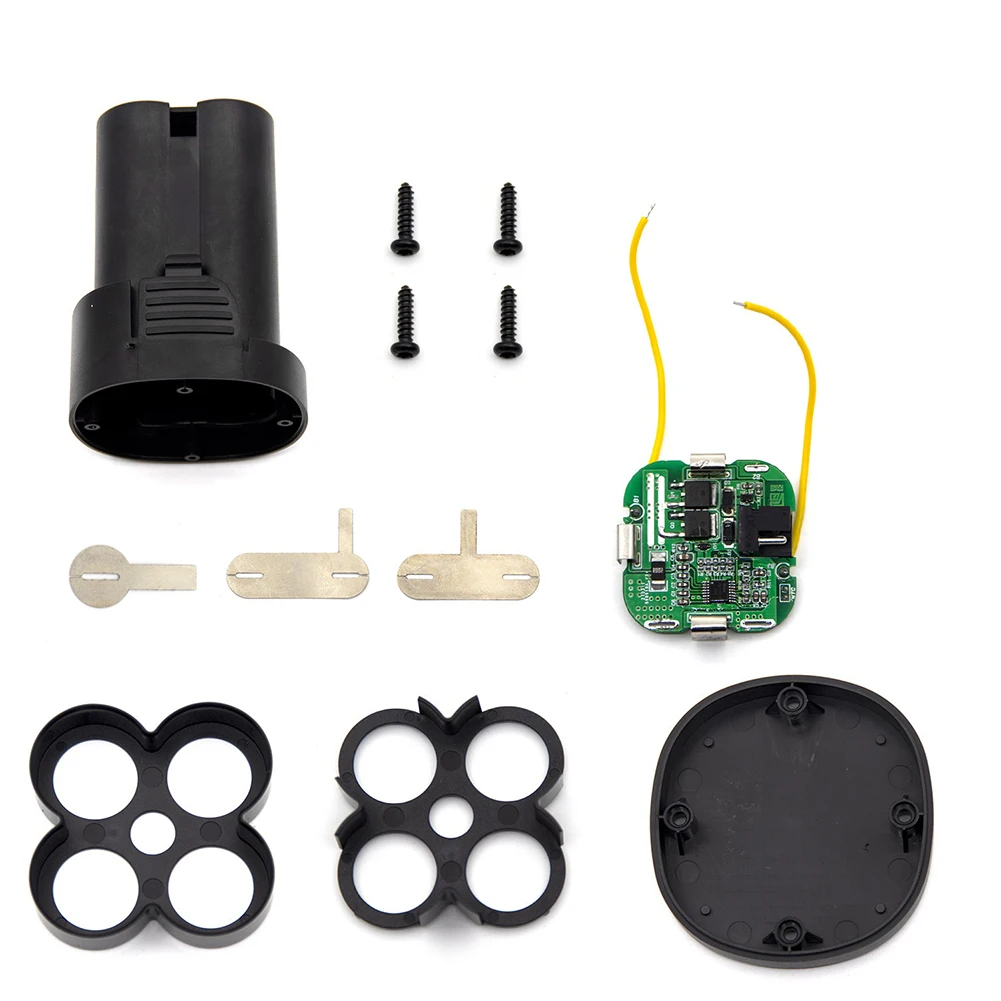 

4S 30A BMS Board Li-Ion Battery Storage Box Case 14.4V 16.8V Screwdriver Battery Replace Circuit Board PCB Connector Holder