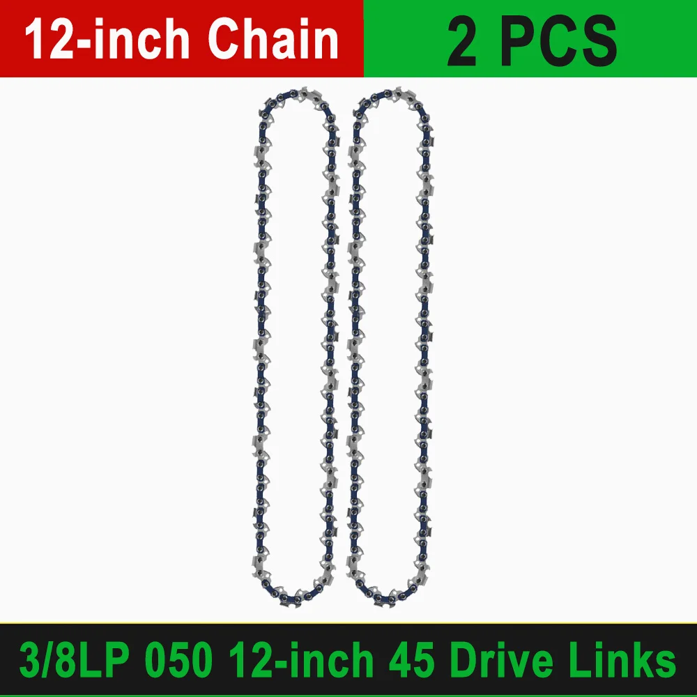 

Цепная пила 12 дюймов, сплав, 45 звеньев, 3/8" LP, 0.050"