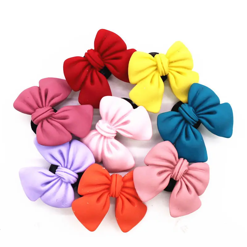 5pcs Bowknot  Charms Red Blue Pink Yellow Purple  Shoe Accessories Decorations for Couples Kids Gifts