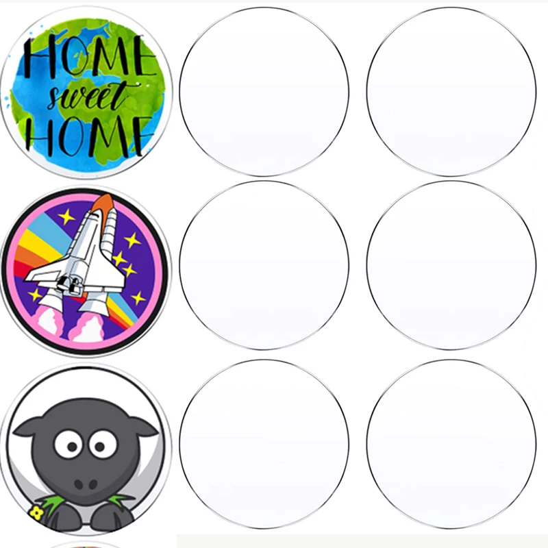 

2-6 Inch Clear Circle Acrylic Round Acrylic Blanks Acrylic Discs Round Acrylic Panel for Art Projects Painting DIY Crafts