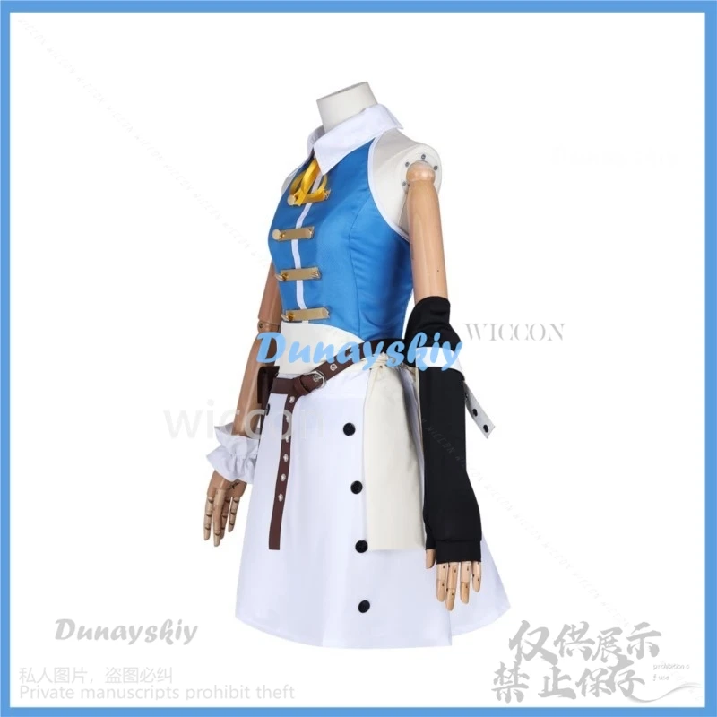 Аниме Fairry Tail 100-летний квест Косплей Люси Хартфилия Костюм Парик Сексуальный топ