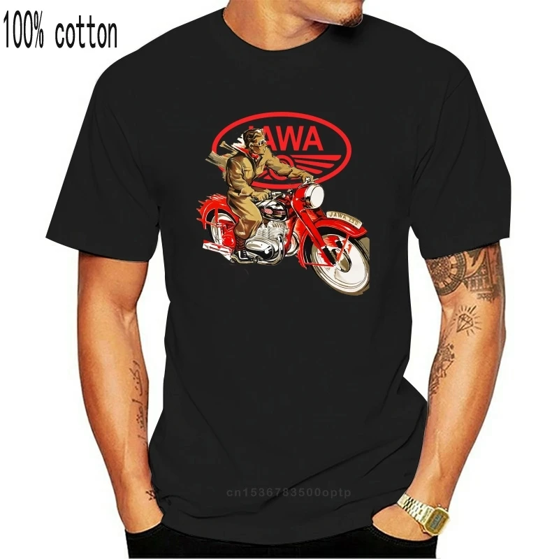 

Футболка JAWA Motorrad, меховые вееры von klauschen Jawa-Motorrdern, натуральная