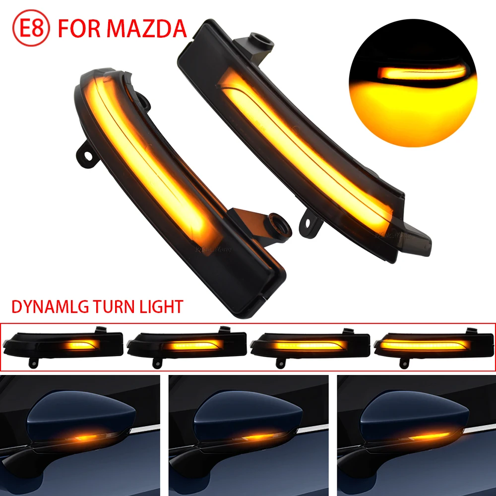 

2 pieces LED Light Dynamic Turn Signal Side Mirror Blinker Indicator For Mazda 3 Axela 2017 2018 Mazda 6 Atenza 2018