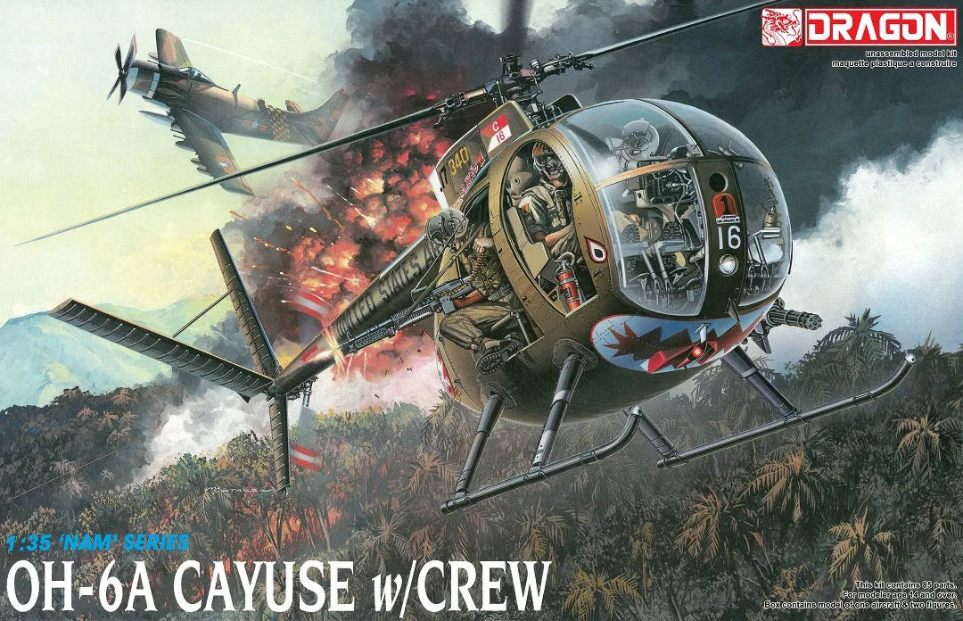 

Dragon 3310 1/35 OH-6A CAYUSE w/Crew
