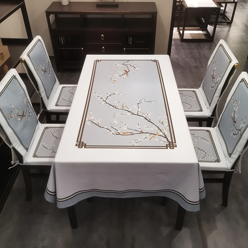 Современная Минималистичная китайская скатерть водонепроницаемая Классическая