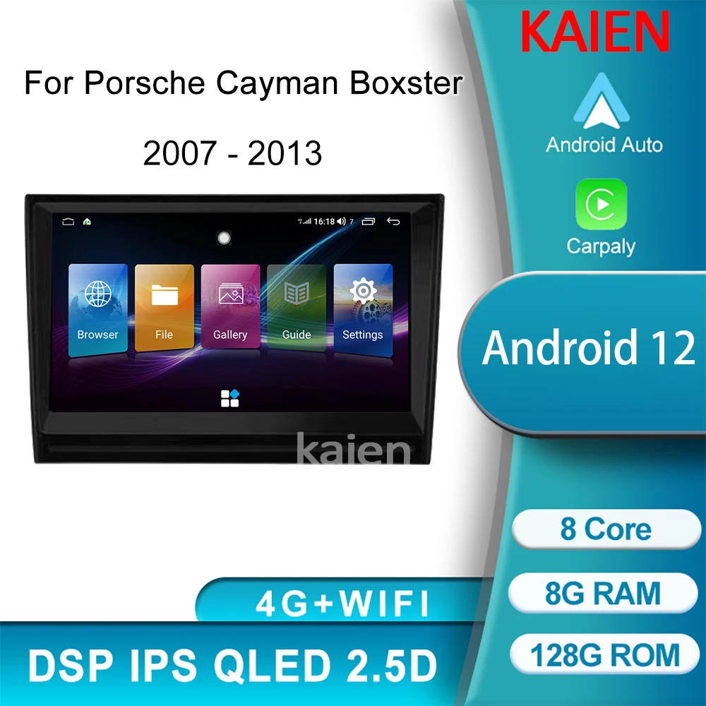 

Автомагнитола KAIEN для Porsche Cayman Boxster 2008-2013 Android с GPS-навигацией, автомобильное радио, DVD, мультимедийный видеоплеер, стерео Carplay 4G