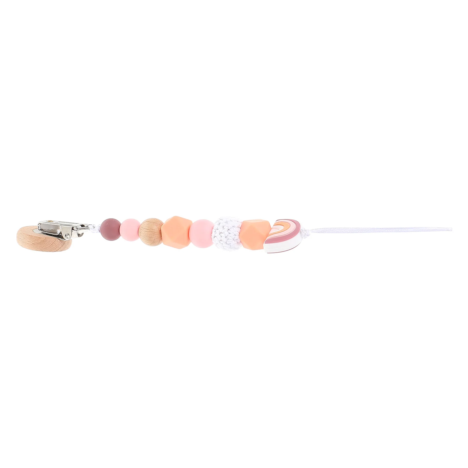 

1Pc Teething Baby Teether Pacifier Chain Silicone Beech Soother Holder