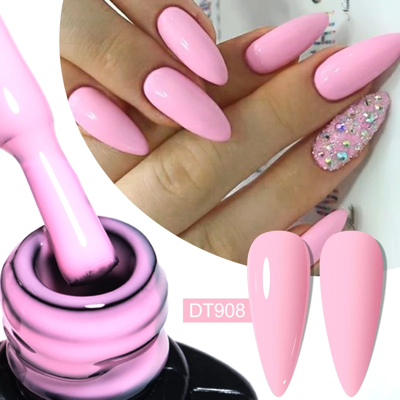 MEET ACROSS 7 мл Фиолетовый резиновый гель-лак для ногтей Macaron Candy Color Полуперманентный