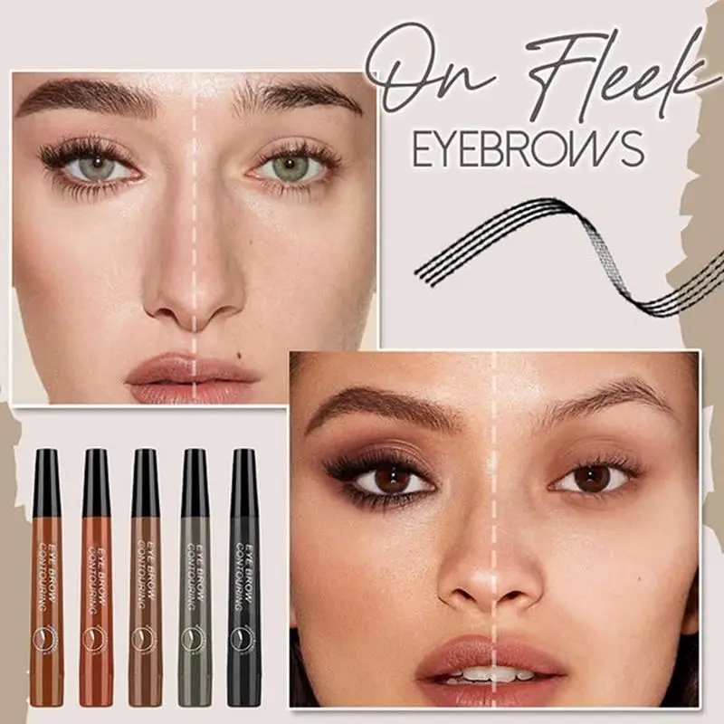 

Eyebrow Liquid Pen Waterproof Liquid Eyebrows Pencils Long Lasting Microblading Eyebrows Pen For Natural Looking Eyebrows