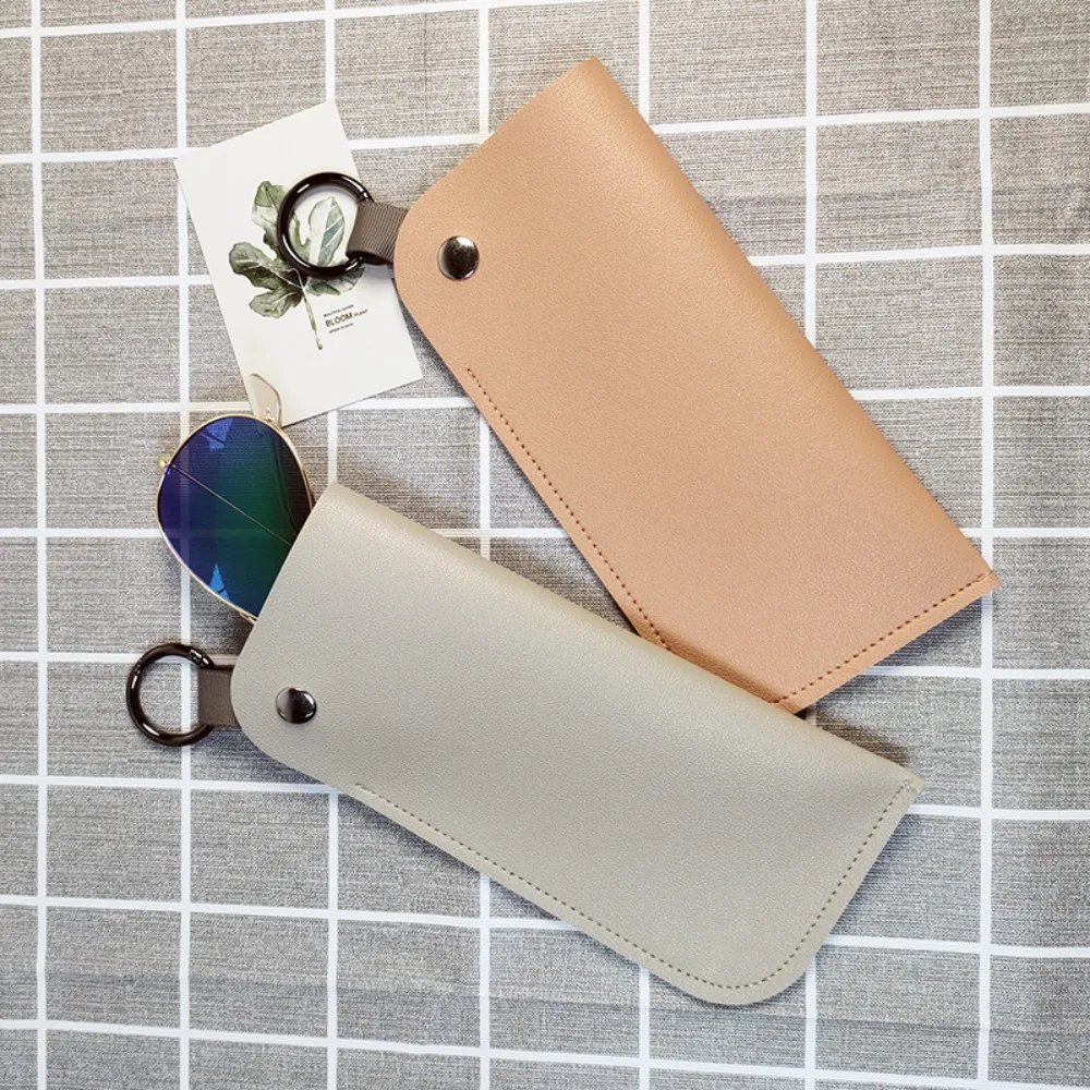 

with Hanging Ring Sunglasses Case Eyewear Accessoires Lightweight Eyewear Protector Eyeglasses Pouch PU Eyeglasses Box Women