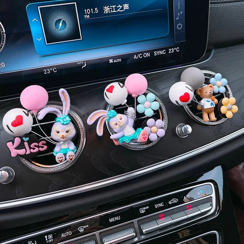 

Lovely CartoonCar Air Outlet Perfume Clip Vent Freshener Fragrance Ornament Auto Interior Accessories Balloon Decoration Gifts